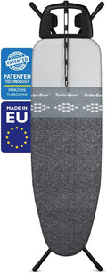 Bartnelli Heavy Duty Ironing Board 48x15 | Designed & Made in Europe with Patent Technology, Turbo & Park Zone