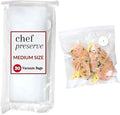 Chef Preserve Reusable Vacuum Sealer Bags for Food - 30 BPA-Free Medium (10 x 11 in) Food Storage Bags, Freezer, Microwave - Odor-Resistant, Leak-Proof - Compatible with Chef Preserve Vacuum Sealers