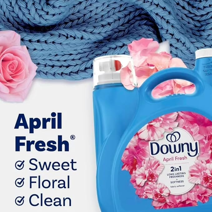 Downys Soft & Fresh Liquid Fabric Softener, April Fresh, 257 Loads, 150 fl oz