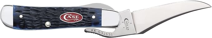 Case WR XX Pocket Knife Navy Blue Jigged Bone Russlock Item #7057 - (61953L SS) - Length Closed: 4 1/4 Inches