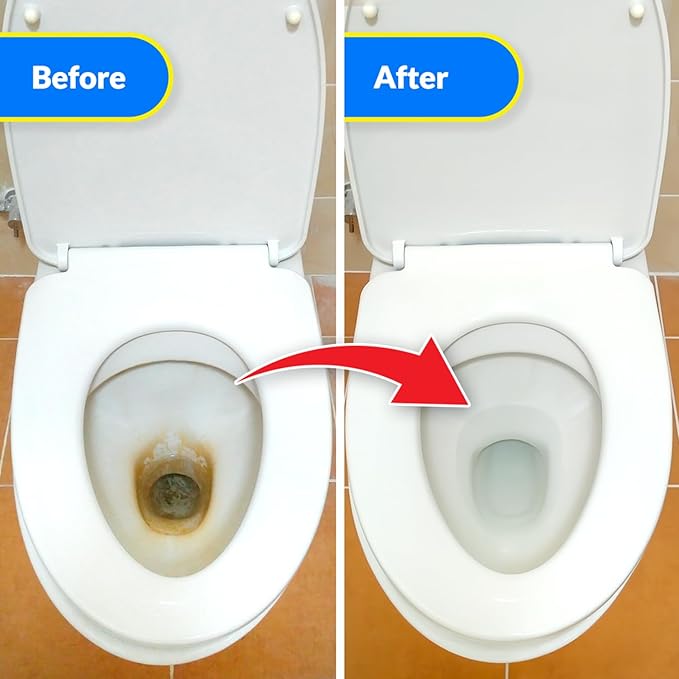 X-ALL Foaming Toilet Cleaner, Self-Activating Powder for Deep Cleaning, Fights Stains, Limescale and Mineral-Buildup (2)