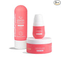 Bushbalm Shaving and Ingrown Hair 3 Step Routine – Reduce Razor Bumps & Hydrate – Shave Jelly, Ingrown Hair Oil and Exfoliating Scrub – Watermelon Sugar