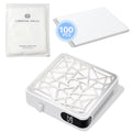 100 Sheets Nail Dust Collector Filter Paper, PP Material Dust Collector Filter Cotton Pad Replacement & Nail Dust Collector, Powerful Vacuum Fan Vent Dust Collector Extractor
