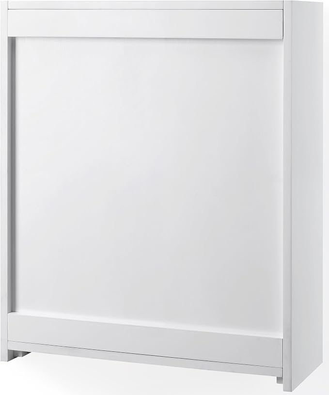 Crosley Furniture Savannah Wall Mounted Bathroom Storage Medicine Cabinet with Shelves, Snow