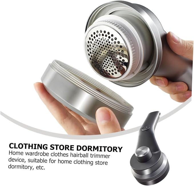 USB Rechargeable Lint Remover for Clothes and Fabrics Compact Fabric Shaver Detachable Head and Easy Operation