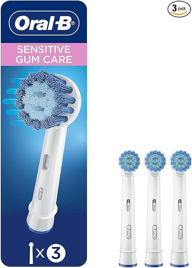 Oral-B Sensitive Gum Care Electric Toothbrush Replacement Brush Heads Refill, 3 Count