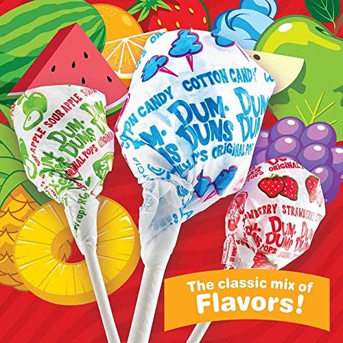 Dum-Dum Pops 30 lb Bulk Box - Assortment of Original Mix Suckers Individually Wrapped, Lollipop Candy Bulk Case for Any Occasion - Halloween, Easter, and Valentines Candy