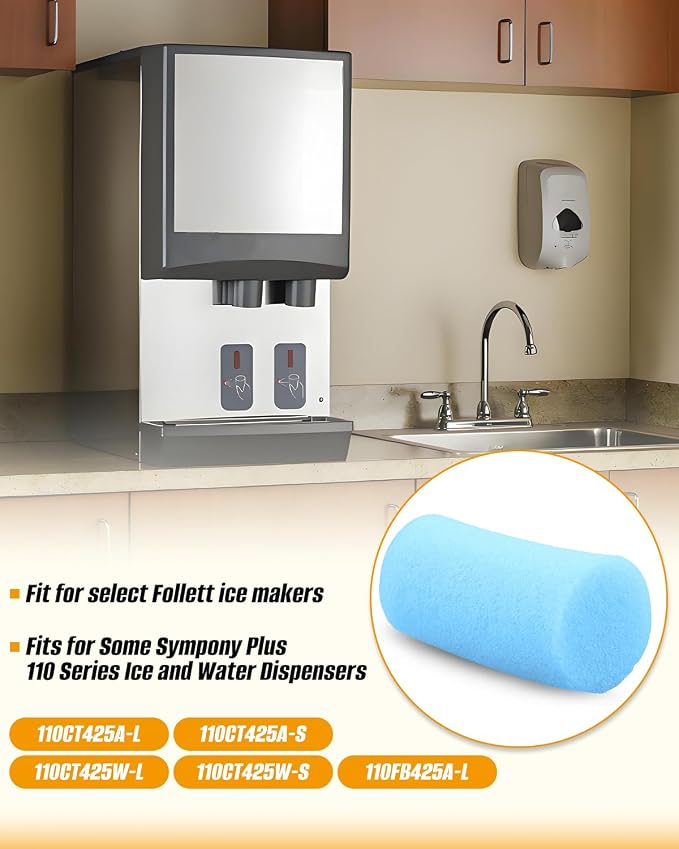 01075431 Ice Maker Sanitary Sponge Fit for Some Follett Sympony Plus 110 Series Ice Water Dispensers, 24 Pcs