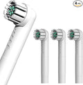 Toothbrush Replacement Heads Compatible with Quip 360 Oscillating Electric Toothbrush, Soft Bristles Brush Heads, White, Pack of 4