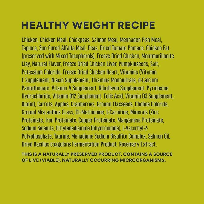 Instinct RawBoost Healthy Weight, Dry Cat Food + Freeze Dried, 10 lb. Bag | High-protein kibble with FreshDried raw bites, supports weight management, cage-free chicken, minimally processed