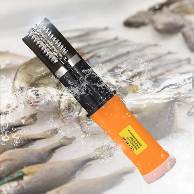 New Electric Fish Scaler Brush Waterproof Skin Scraping Graters Fast Remove Cleaning Peeler Scraper