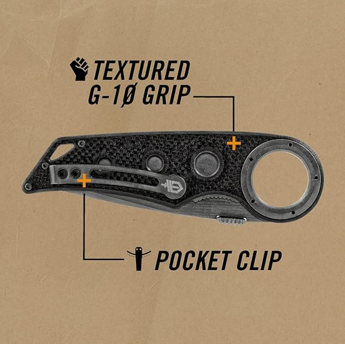 Gerber Remix EDC Folding Pocket Knife, Partially Serrated Tanto Blade,Black