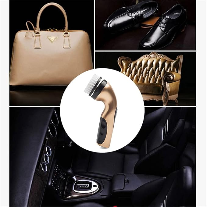 1 Set Electric Shoe Brush Household Polisher Portable Hand-Held Auto Polish Leather 3 Kinds Heads Care