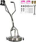 OCPTY 16.5" Pressure Washer Surface Cleaner with 4 Wheels 3/8" Quick Connector and Washer Accessories,4.0 GPM Pressure Washer Attachments For Concrete, Patio, Sidewalk, Deck And Driveways,4000 PSI