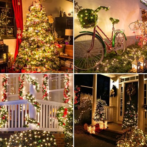 MZD8391 328FT 1000 LED Christmas Light Outdoor Indoor, Christmas Tree Light