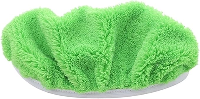 2pcs Reusable Microfiber Mop Pads, Compatible for Swiffer Sweeper Dry Sweeping Cloth Washable Wet Mopping Cleaning(B-Green)