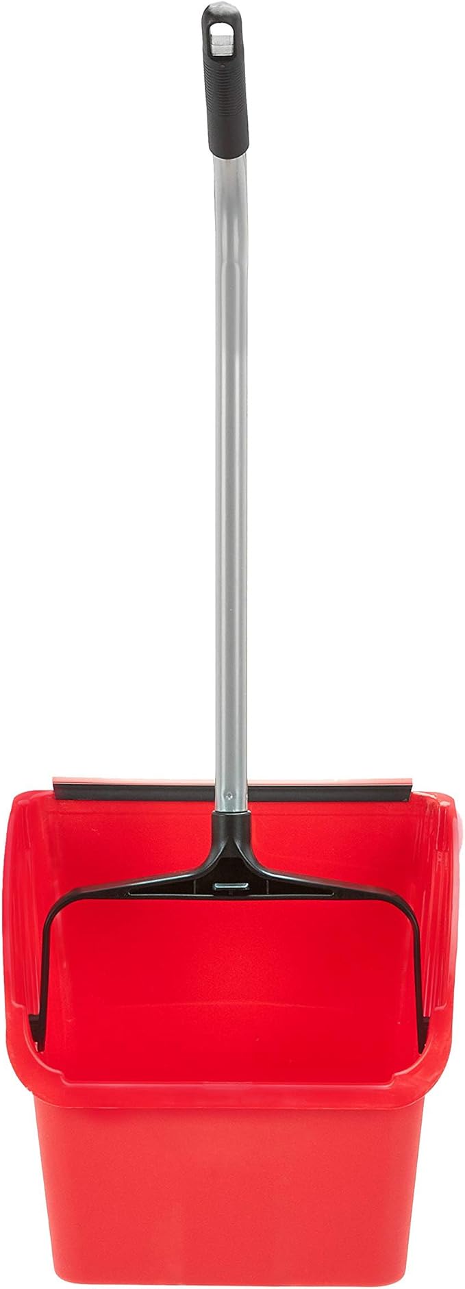 Amazon Basics Jumbo Lobby Dustpan, Indoor Outdoor Use, 6-Pack, Red