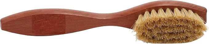 Saphir Medaille d'Or Spatula Brush - Bubenga Wood with Real Boar Bristle - Made in France (Light Bristles), Large