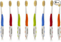 MOUTHWATCHERS Soft Flossing Manual Toothbrush, Adults, Pack of 8, Assorted | Floss-Tip Bristles for Sensitive Teeth and Gums, Soft Manual Brush, Deep Clean, BPA Free, Dr Plotka Design