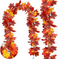 2 Pack Fall Maple Leaves Garland Thanksgiving Fall Decor for Home 5.9FT