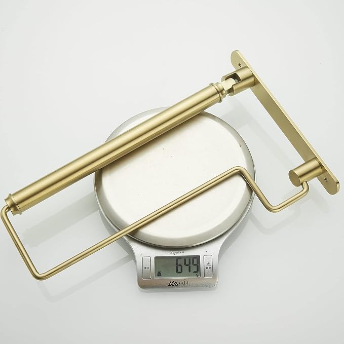 Clothes Hanger Gold Brushed Folding Clothes Drying Rack Wall-Mounted Clothes Organizer for Laundry Room Closet