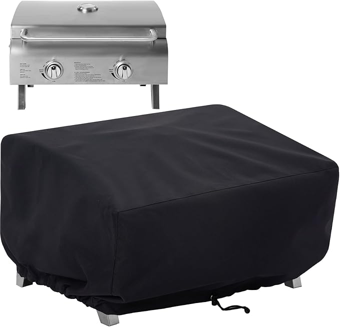 Grill Cover for Cuisinart CGG-306/CGG-059 Tabletop Grill, Cover Only | Waterproof, UV-Resistant, Windproof Drawstrings, Anti-fade, Outdoor Patio Grill Shield, Backyard BBQ Guard