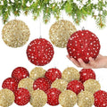 Lyrow 24 Pcs 4" Christmas Ball, Gold,Red