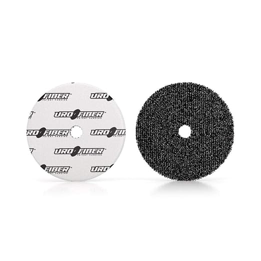 Buff and Shine URO-Fiber Microfiber Pad for Car Compounding, Cutting, Buffing, Waxing, and Polishing - Compatible with Long-Throw, High-Action, Dual-Action, and Random Orbital Polisher - 5 in (6 Pads)