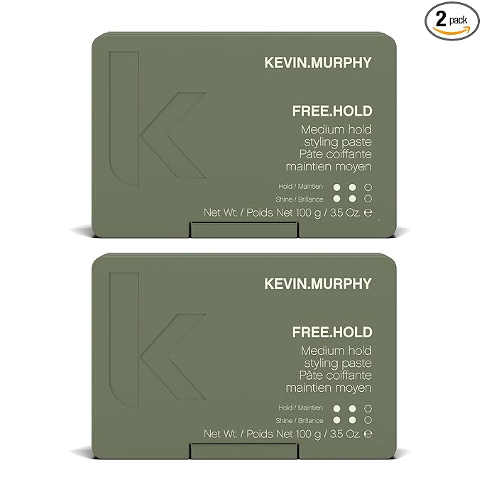 KEVIN.MURPHY FREE.HOLD - Hair Styling Paste - For All Types - Medium Hold - Breakage Prevention - Styling Product - Paraben Free Hair Caree - 100 g / 3.5 oz (Pack of 2)