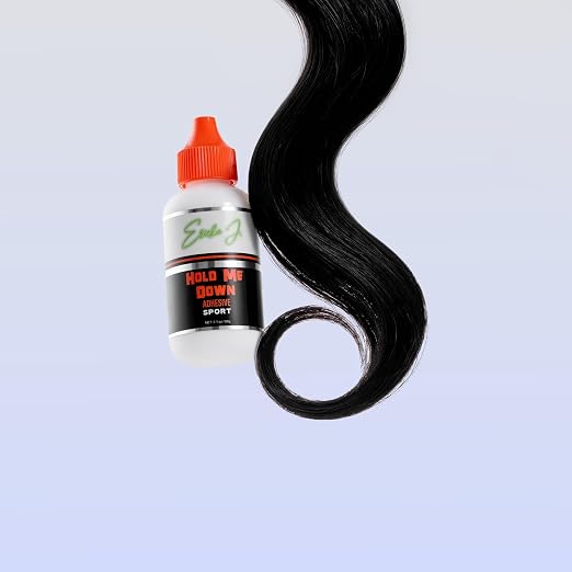 Ericka J. Hold Me Down Adhesive Sport (Ain’t No Other™) - Peach Flavored Waterproof Lace Wig Glue for Strong Hold, Quick Drying, Sweat & Water Resistant – Sensitive Skin Friendly-60g/ 2.1 oz