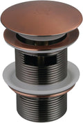 Kingston VTDESHOEAC Toe-Touch Tub Drain with Overflow, Antique Copper