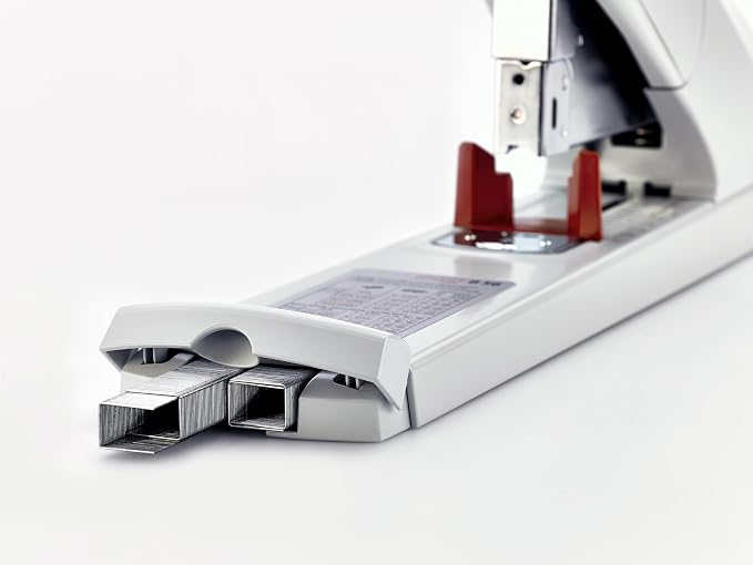 Novus B56 Heavy Duty Stapler, 200 Sheet Capacity, Anti-Jam, 3" Stapling Depth w/ Adjustable Guide, Staple Bypass, German Engineered (023-0059)