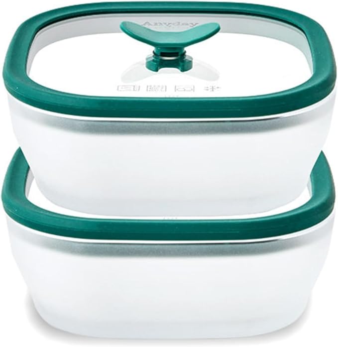Square Glass Microwave Cookware & Food Storage 2-Pack by Anyday