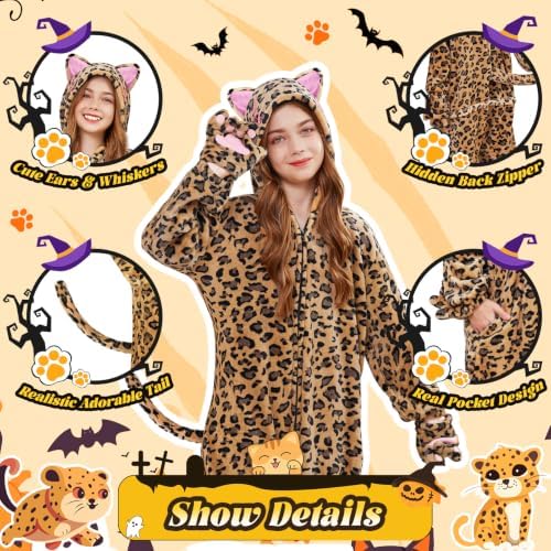 Halloween Cat Costume for Girls - Animal Costume Dress Up Gifts for Kids