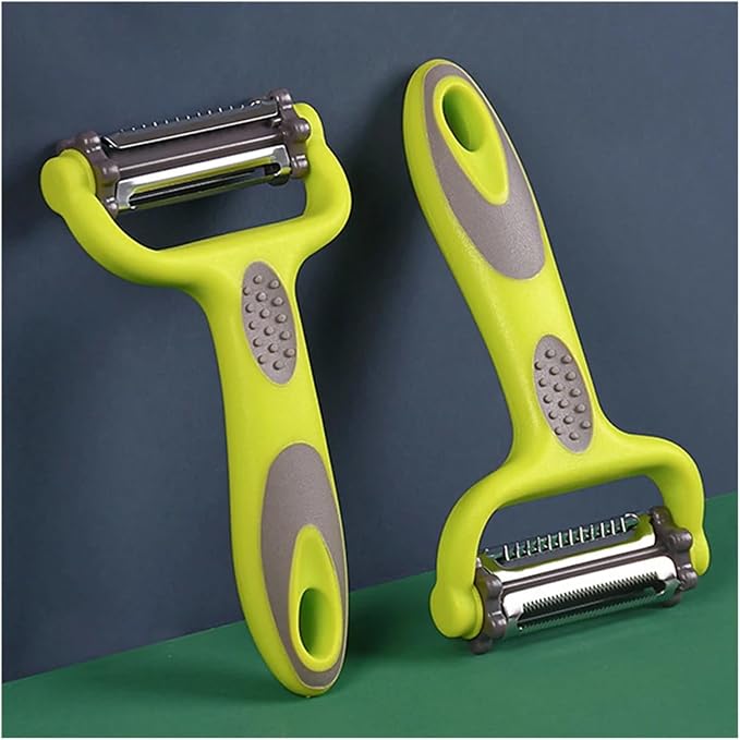 3 in 1 Rotary Vegetable Peeler - Stainless Steel Multifunctional Grater for Fruits and Vegetables
