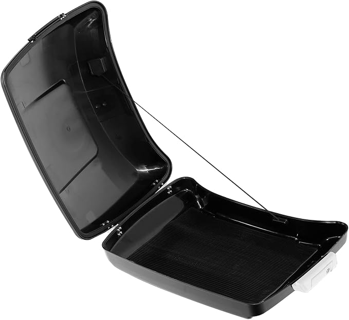 Black Earth 5.5" Razor Trunk W/Latch Key Fit For Harley Touring 2014-2025 CVO Road King Road Glide Street Glide Electra Glide Ultra Limited Pack