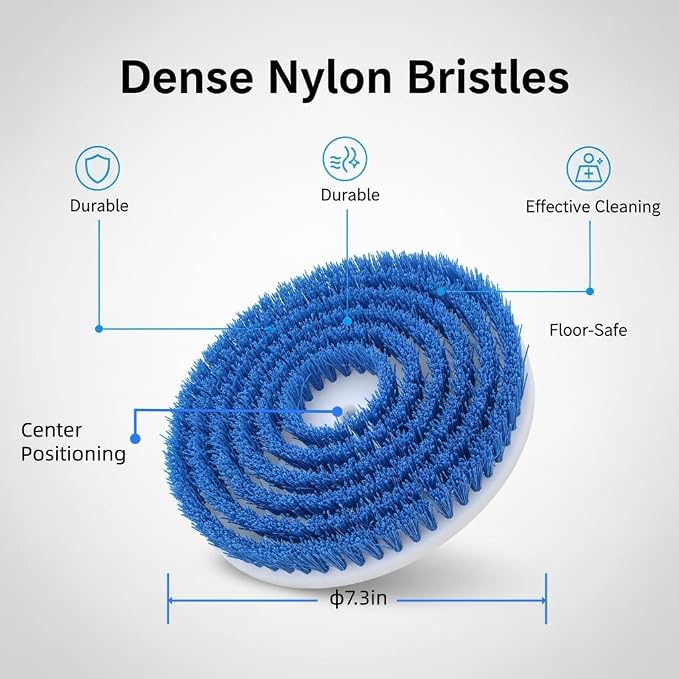 Spin Mop Brush Heads Replacement Pads for Bissell Spinwave Steam Mop 20393,20399,3897A,23157, 23159,2124, 2039A, 3712 - Hard Floor Cleaning Scrub Pads