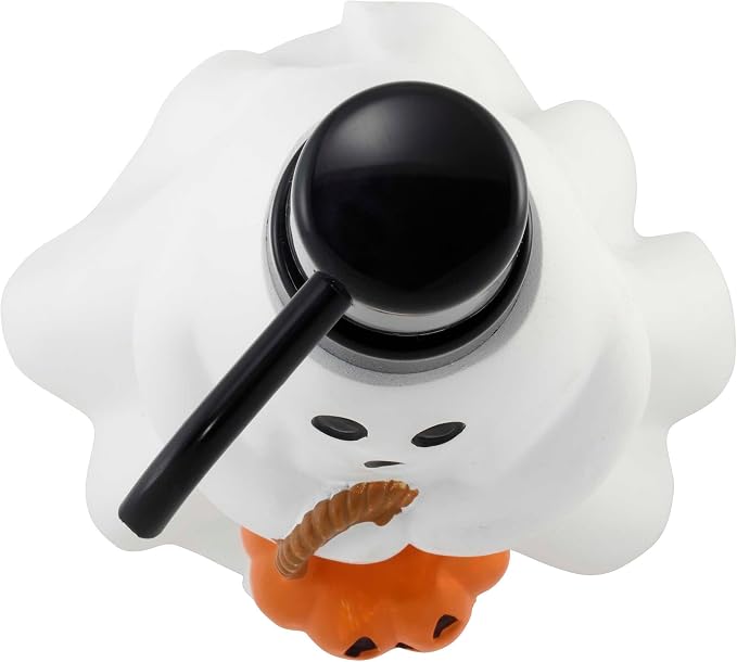 Avanti Linens – Soap Dispenser, Decorative Lotion Pump for Bathroom or Kitchen Countertop, Hand Painted Resin Halloween Decor (Ghost)