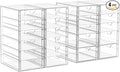 ARSTPEOE 22 Drawers, Acrylic Desk Makeup Organizer, Plastic Drawers Organizer, Stackable Storage Solution for Makeup, Dresser, Office, Bathroom Clear Plastic Craft and Bead Storage Cabinet