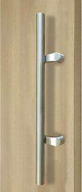 PostMount Offset Ladder Style/H-Shape/ 1067mm/42 inches Push-Pull Stainless-Steel Door Handle - Brushed Satin Finish