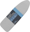 VividPaw Ironing Board Cover and Pad, 15x49, Thick Padding, Elastic Edge, Silicone Coated, Resist Scorching, Adjustable Fastener, 15x48, Heavy Duty Padded Iron Board Covers Grey