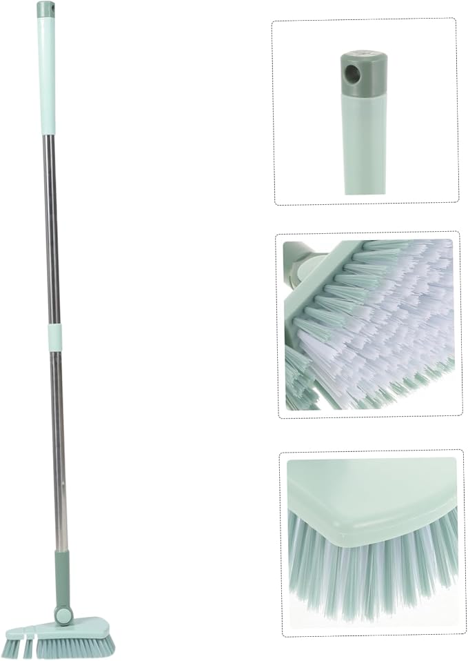 HANABASS 5pcs Swimming Pool Cleaning Brush Handle Floor Scrubber Brush for Walls Tiles Sinks Rotating Design for Hard Reach Areas Sturdy Material Nordic