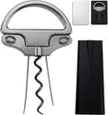 Ah So Wine Opener Two Part Stainless Steel Vintage Corkscrew Cork for Easy Remover Two Prong Cork Puller for Delicate Old Corks (Gunmetal)