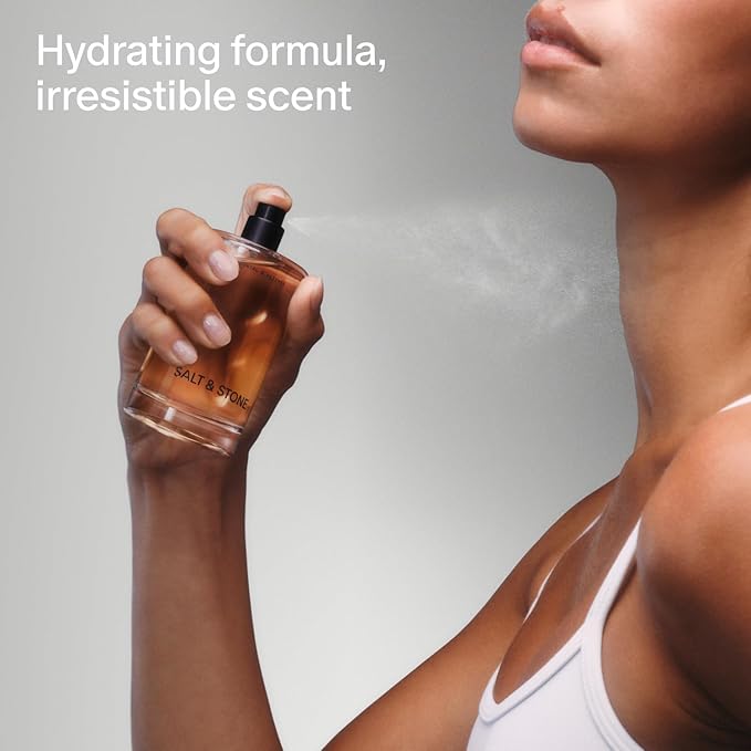 Salt & Stone Body Mist | Neroli & Basil | Skincare Infused Hair & Body Spray for Women and Men | Hydrating Fragrance with Glycerin and Red Algae | Vegan, Cruelty Free, 3.4 fl oz