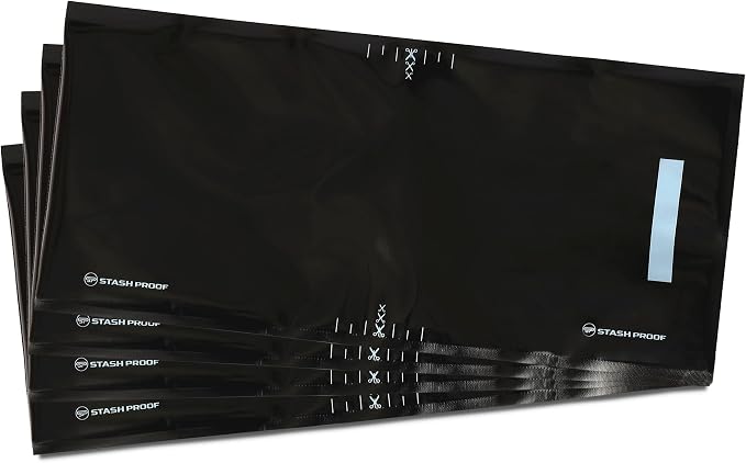 Vacuum Seal Bags 11" x 24" (50 Count) 5.5 Mil (Black & Black) Precut BPA Free Heavy-Duty Commercial Grade Sealer Bags for Sous Vide, Meal Prep, Freezer Storage & Food Preservation