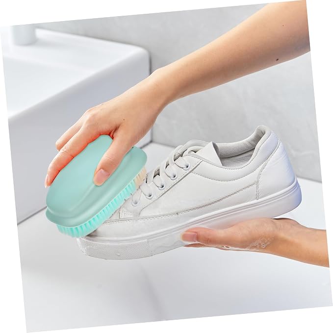 5sets Laundry Stain Brush Long Handled Shoe Brush Cleaning Scrub Household Cleaning Supplies