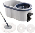 Spin Mop Bucket Set 3 Refills Best Mops for Floor Cleaning Heavy Duty Mops | Spin Mop and Bucket System Spin Mop and Bucket