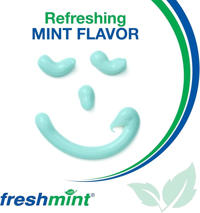 Freshmint® 36 Tubes of 0.85 oz. Premium Anticavity Fluoride Toothpaste with Safety Seal (ADA Accepted)