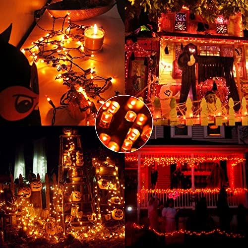 weillsnow 500 LED Halloween String Lights,164 FT Twinkle Lights Waterproof