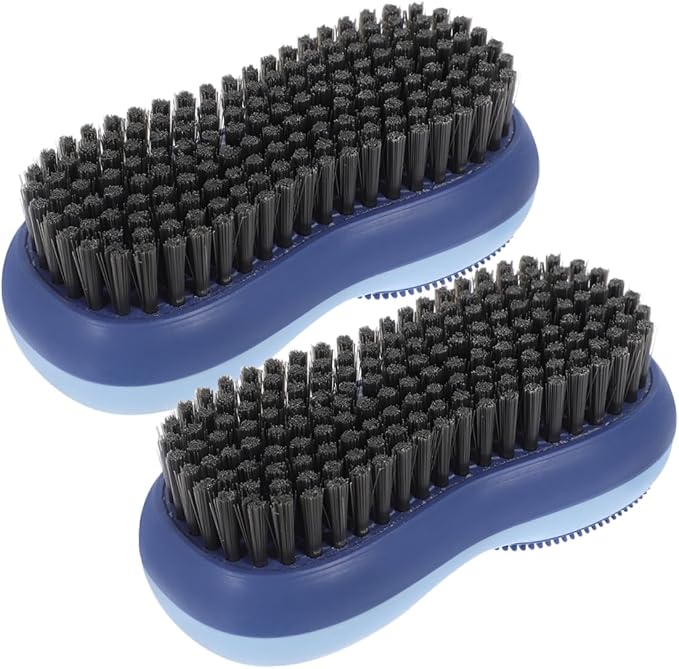 Healeved 4pcs Multi-Function Brush Soft Bristle Cleaning Brush for Clothes Shoes and More for Home Office Kitchen and Bathroom Use Iceberg